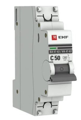 Выключатель авт.мод. 1п. С50А ВА 47-63 EKF