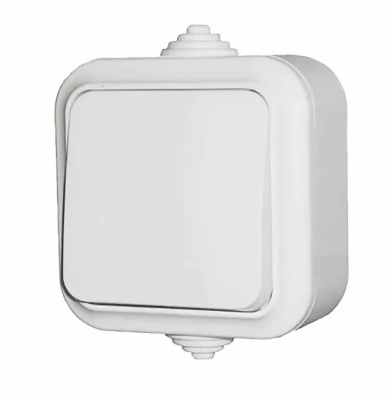 Выключатель ОУ 1 кл. бел Пралеска Bylectrika А16-222 IP54