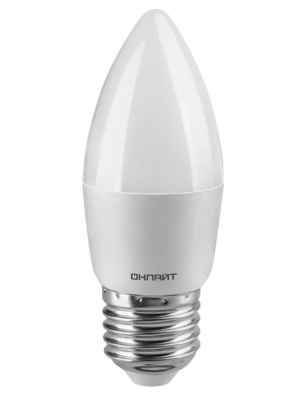 Лампа св/д ОНЛАЙТ свеча 10Вт E27 2K теплый свет 61959 Лампа св/д ОНЛАЙТ свеча 10Вт E27 2K теплый свет 61959