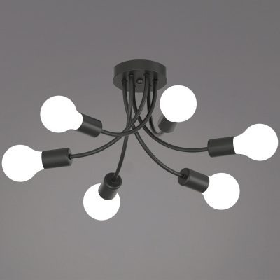 Люстра потолочная S201730/6 BK E27 450*210