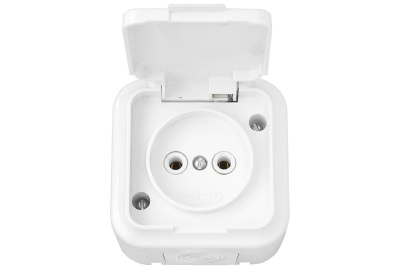 Розетка 1ОП б/з с крышкой IP54 РА16-296 Bylectrica Пралеска