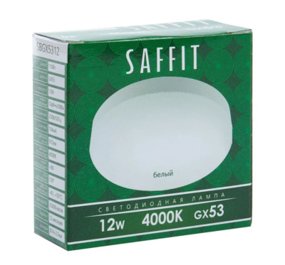 Лампа св/д Saffit GX53 12W 4000K 74*26 55189