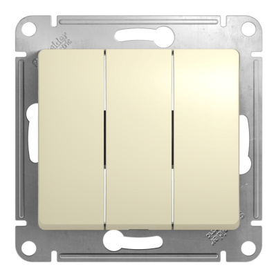 Выключатель 3 кл. СУ Schneider GLOSSA мех. беж