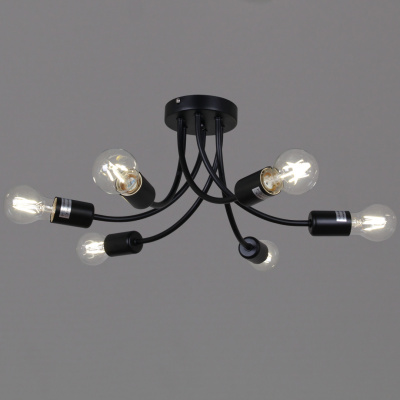 Люстра потолочная S201730/6 BK E27 450*210