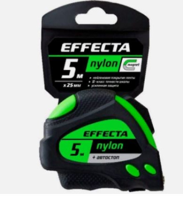 Рулетка EFFECTA FORT 25мм с магнитом 2х сторон 5метров