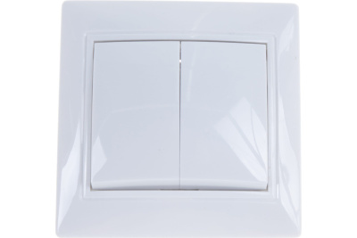 Выключатель 2кл. "Севиль" белый UNIVERSAL