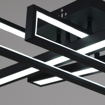 Люстра светодиодная S258227/2+2 BK LED с пультом 212W(16960lm) 760*760мм