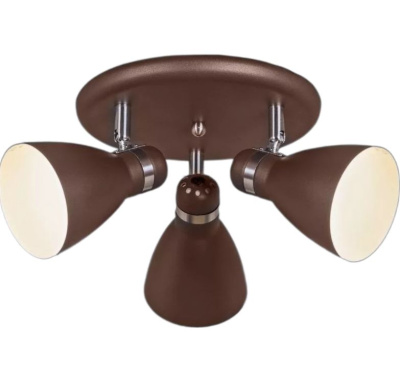Люстра S205060/3 Y CF(коричн) потолочная