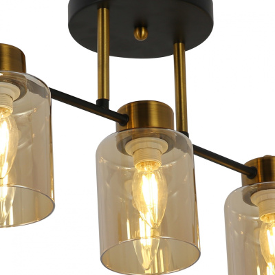 Люстра потолочная S26111/5 BK GD E14