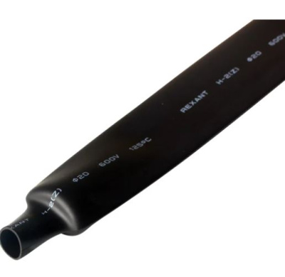 Термоусад.трубка Rexant 20/10мм 1м ТУТ черная