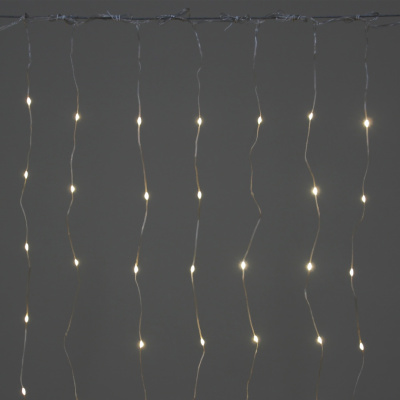 Гирлянда-занавес "РОСА" А-963 WW 2*2 м/160LED прозрачный провод (ТЕПЛЫЙ ЦВЕТ)