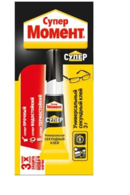 Клей "Супер Момент" универсальный секун. 3гр.