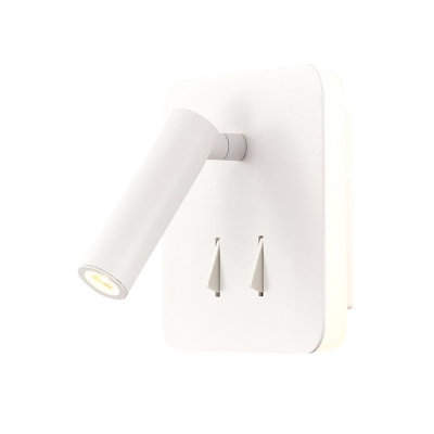 Настенный светильник D462156/1w WT 3W+6W 3000K 13*13см