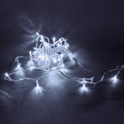 Гирлянда св/д S2 A-019 WT 5м прозрачный провод (БЕЛЫЙ ЦВЕТ)