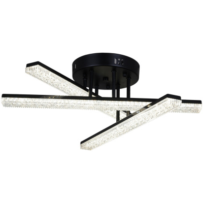 Люстра светодиодная S203749/3C BK без пульта 84W 6720lm 500*175мм