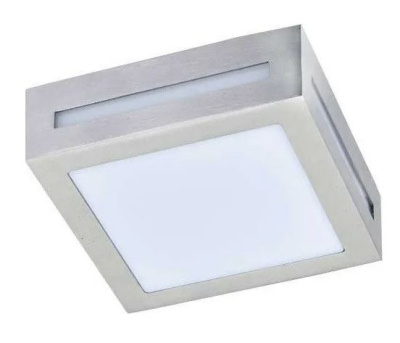 Светильник матовый Квадрат метал. 1*GX53 3082A 136*136*55 Сатин-хром IP65 Ecola
