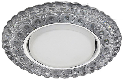 Потолочный светильник встраиваемый S253211-5W- GX53WH с подсв. прозрач