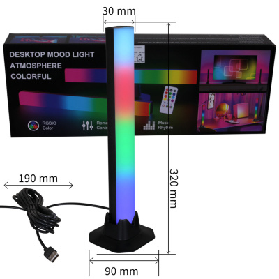 Светильник декоративный S221005 с пультом RGB работа от звука, USB, 15программ