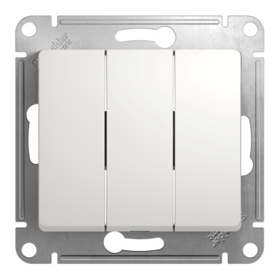 Выключатель 3 кл. СУ Schneider GLOSSA мех. белый