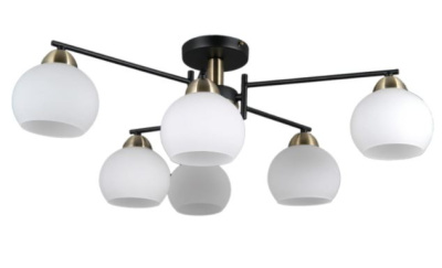 Люстра потолочная S29958/6 BK+AB