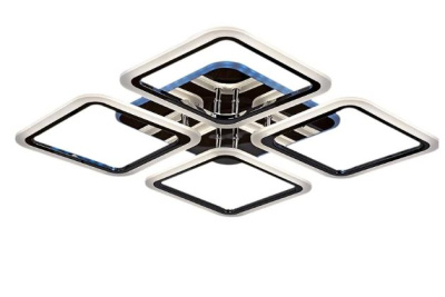 Люстра светодиодная S288822-4 LED с пультом 112W+10W 550*550 мм