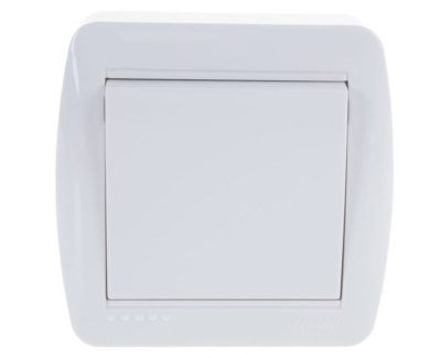 Выключатель 1кл.ОП Lezard DEMET белый