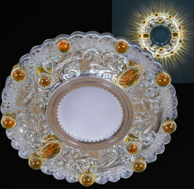 Точечный светильник 14339 CR с подсветкой СНЕХА