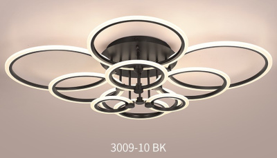 Люстра светодиодная F13009/10 LED BK 332W 1100*920*170